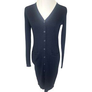 Cabi Sweater Dress Long Sleeve Ladies Size XS Navy Blue Color